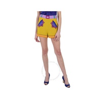 모스키노 Moschino Ladies Multi Woven Patchwork Printed Shorts A0312-5552-4888