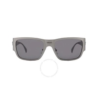 베르사체 Versace Dark Grey Rectangular Mens Sunglasses VE2262 126287 56