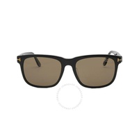 톰포드 Tom Ford Stephenson Polarized Brown Square Mens Sunglasses FT0775 01H 56