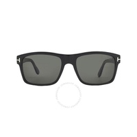 톰포드 Tom Ford August Polarized Smoke Rectangular Mens Sunglasses FT0678 01D 58