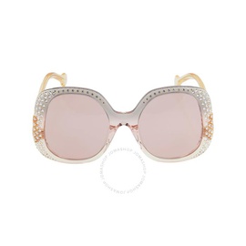 구찌 Gucci Pink Butterfly Ladies Sunglasses GG1235S 003 55