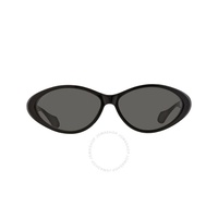 구찌 Gucci Grey Smoke Oval Ladies Sunglasses GG1377S 002 67