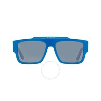 구찌 Gucci Blue Browline Mens Sunglasses GG1460S 004 56