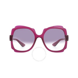 구찌 Gucci Violet Gradient Irregular Ladies Sunglasses GG1431S 003 57