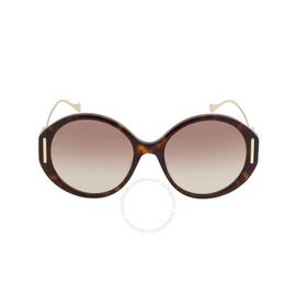 구찌 Gucci Brown Oval Ladies Sunglasses GG1202S 003 57