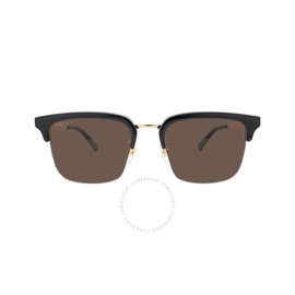 구찌 Gucci Brown Rectangular Mens Sunglasses GG1226S 001 53
