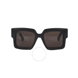 구찌 Gucci Brown Rectangular Ladies Sunglasses GG1307S 001 51