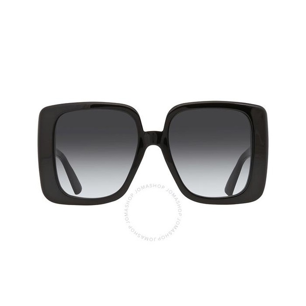 구찌 구찌 Gucci Grey Square Ladies Sunglasses GG1314S 001 55