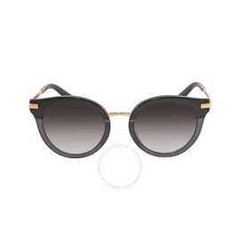 돌체앤가바나 Dolce & Gabbana Light Grey Gradient Black Round Ladies Sunglasses DG4394F 32468G 50