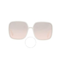 디올 DIORSTELLAIRE Pink Square Ladies Sunglasses CD40006U 25F 59