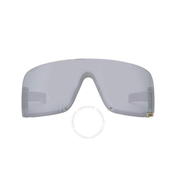 구찌 구찌 Gucci Grey Shield Ladies Sunglasses GG1637S 002 99