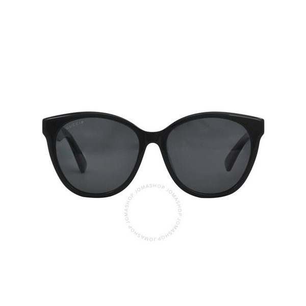 구찌 구찌 Gucci Grey Cat Eye Ladies Sunglasses GG1171SK 001 57