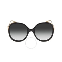 구찌 Gucci Grey Gradient Butterfly Ladies Sunglasses GG0226S 007