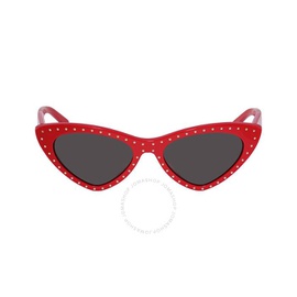 모스키노 Moschino Grey Blue Cat Eye Ladies Sunglasses MOS 006/S 0C9A/IR 52