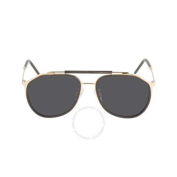 돌체앤가바나 돌체앤가바나 Dolce & Gabbana Dark Gray Pilot Mens Sunglasses DG2277 02/87 57
