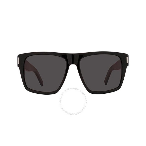 생로랑 생로랑 Saint Laurent Black Square Ladies Sunglasses SL 424 001 56