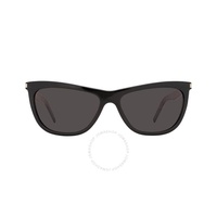 생로랑 Saint Laurent Dark Grey Cat Eye Ladies Sunglasses SL 515 001 58