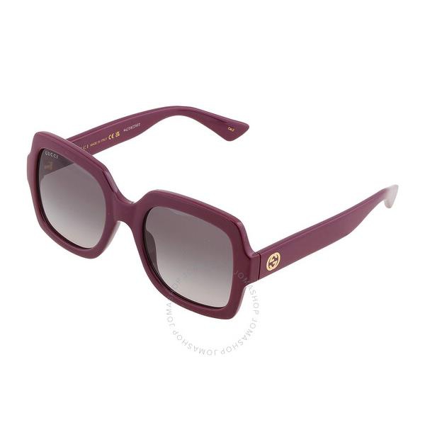 구찌 구찌 Gucci Grey Square Ladies Sunglasses GG1337S 007 54