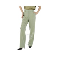 Roseanna Ladies Green Marc Turn Wool-Blend High-Waist Pants MARCTURN