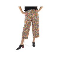 마르니 Marni Ladies Multicolour Cropped Floral Trousers PAJDV05A00 UTCZ59 PGW01