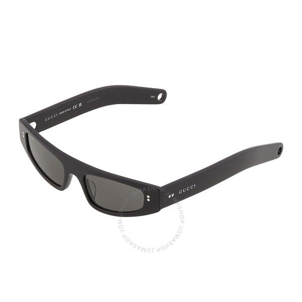 구찌 구찌 Gucci Grey Browline Ladies Sunglasses GG1634S 003 51