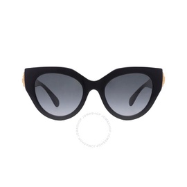 구찌 Gucci Grey Cat Eye Ladies Sunglasses GG1408S 001 52