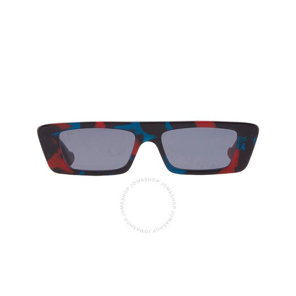 구찌 구찌 Gucci Blue Rectangular Mens Sunglasses GG1331S 007 54