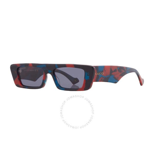 구찌 구찌 Gucci Blue Rectangular Mens Sunglasses GG1331S 007 54