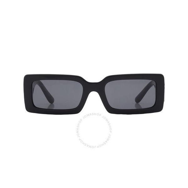 돌체앤가바나 돌체앤가바나 Dolce & Gabbana Dark Grey Rectangular Ladies Sunglasses DG4447B 335587 53
