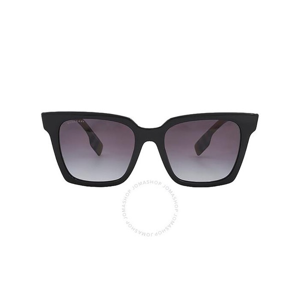 버버리 버버리 Burberry Maple Gray Gradient Square Ladies Sunglasses BE4335 39298G 53