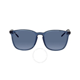 레이밴 Ray-Ban Dark Blue Square Unisex Sunglasses RB4387 639980 56