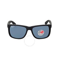 레이밴 Ray-Ban Justin Classic Polarized Blue Classic Rectangular Mens Sunglasses RB4165 622/2V 54