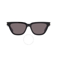 생로랑 Saint Laurent Dark Grey Smoke Cat Eye Ladies Sunglasses SL 462 SULPICE 001 53