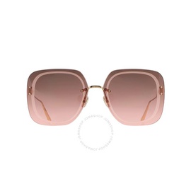 ULTRA디올 DIOR Pink Gradient Square Ladies Sunglasses CD40031U 10F 65