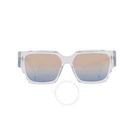 디올 Dior Pink Gradient Blue Square Mens Sunglasses DM40013U 26Z 55