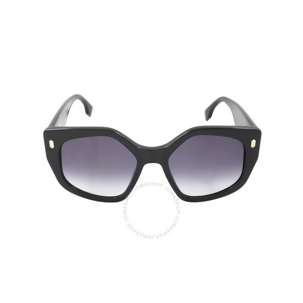 펜디 펜디 Fendi Gradient Blue Geometric Ladies Sunglasses FE40017I 01W 55