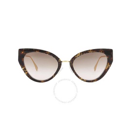 펜디 Fendi Demo Cat Eye Ladies Sunglasses FE40014U 55F 54