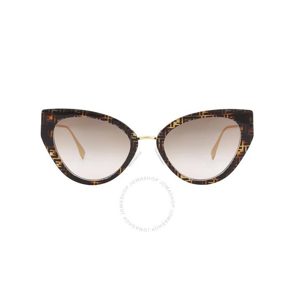 펜디 펜디 Fendi Demo Cat Eye Ladies Sunglasses FE40014U 55F 54