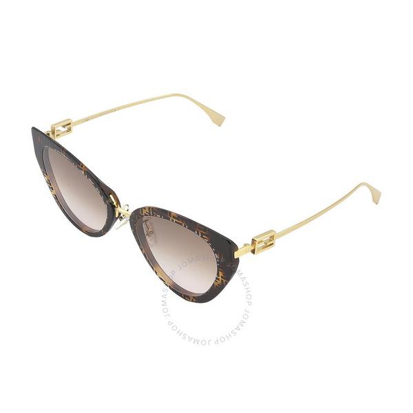 펜디 펜디 Fendi Demo Cat Eye Ladies Sunglasses FE40014U 55F 54
