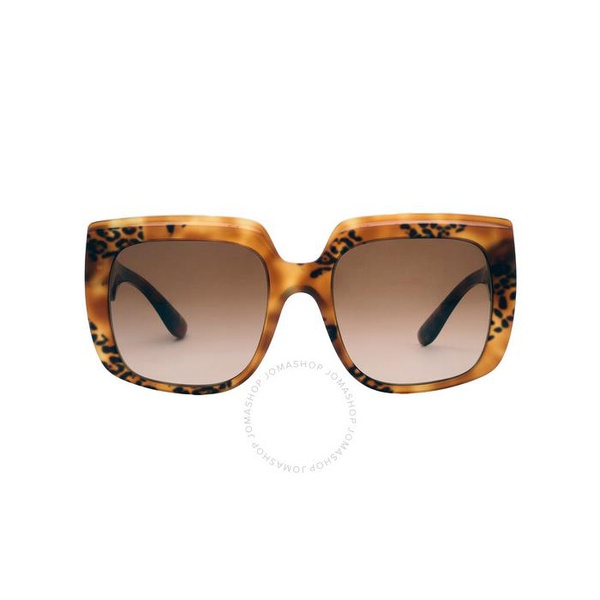 돌체앤가바나 돌체앤가바나 Dolce & Gabbana Brown Gradient Sport Ladies Sunglasses DG4414 338013 54