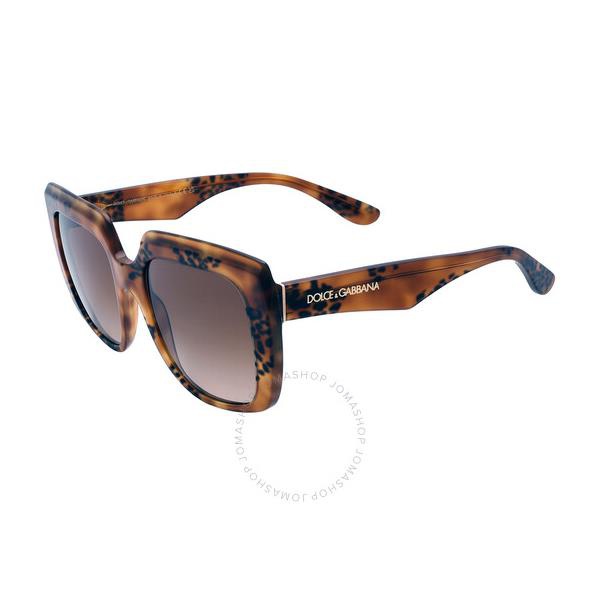 돌체앤가바나 돌체앤가바나 Dolce & Gabbana Brown Gradient Sport Ladies Sunglasses DG4414 338013 54