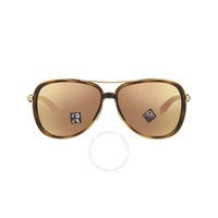 오클리 Oakley Split Time Prizm Rose Gold Polarized Pilot Ladies Sunglasses OO4129 412914 58