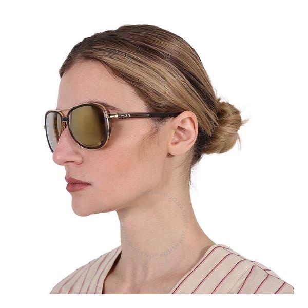 오클리 오클리 Oakley Split Time Prizm Rose Gold Polarized Pilot Ladies Sunglasses OO4129 412914 58