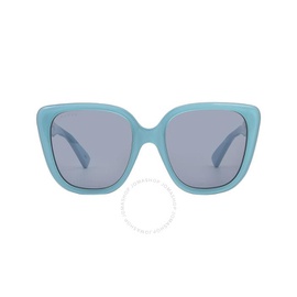 구찌 Gucci Blue Cat Eye Ladies Sunglasses GG1169S 004 54