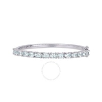 A모우 MOUR 6 1/3 CT TGW Aquamarine Bangle In Sterling Silver JMS006633