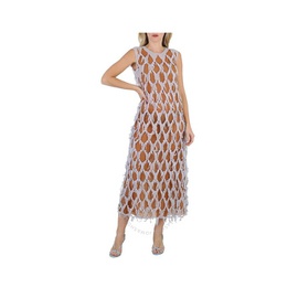 메종마르지엘라 Maison Margiela Ladies Light Sky Cut-Out Silk-Blend Dress S51CU0306S54843488