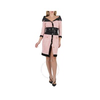 모스키노 Moschino Pink Two-Tone Belted Minidress A0410-5517-3242