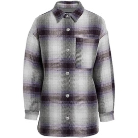 MAJE Banelle checked wool-blend tweed shirt 1647597283553167