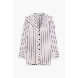 가니 GANNI Striped cotton shirt 1647597290328052
