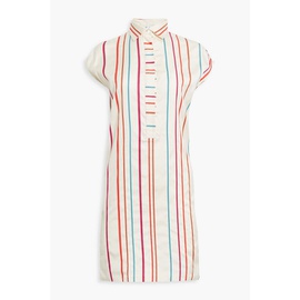 로로 피아나 LORO PIANA Striped silk and cotton-blend poplin mini dress 1647597285288961